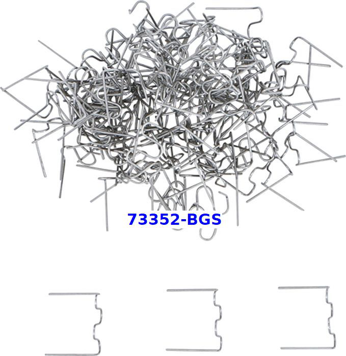 -Set Cleme Ondulate reparatie Plastic zonelor Plate - 0,6 mm - 100 buc - (pt. 74347-BGS) - 73352-BGS
