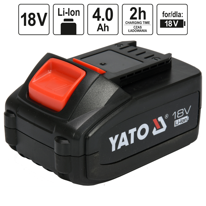 Acumulator Li-Ion 18 V - 4.0 Ah - YT-82844 Acumulator Li-Ion 18 V - 4.0 Ah - YT-82844