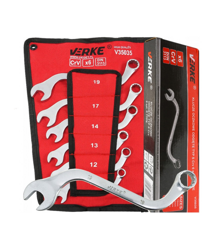 Chei inelare tip S Spanner 10 - 19mm (6 piese) - V35035