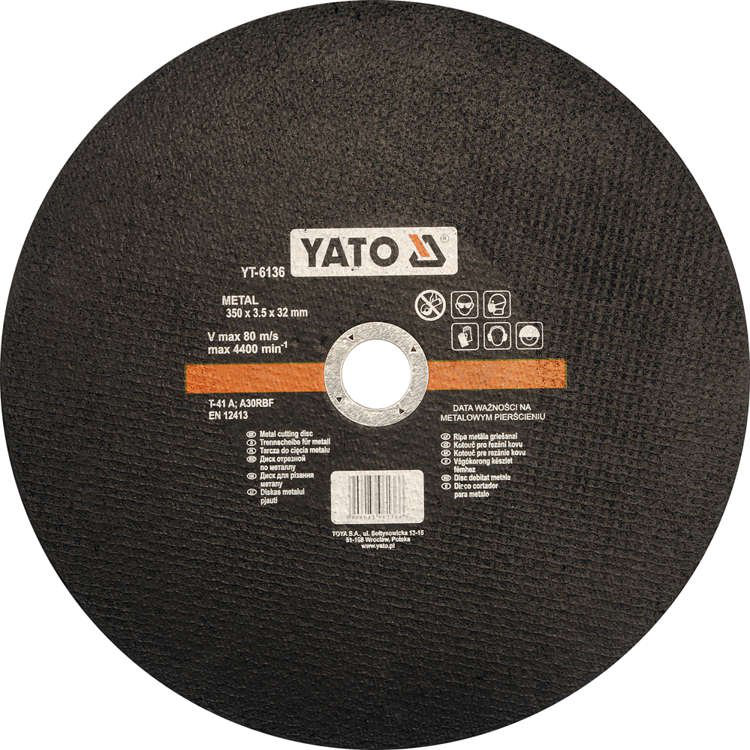 DISC TAIAT METAL 350X3.5X32MM, YATO YT-6136