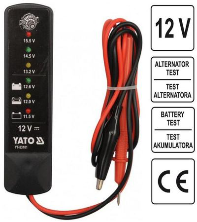 -Tester Digital baterie Acumulator si Alternator auto -  12V - CCA 150-1400Ah - YT-83101