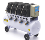 120 litri - Compresor de Aer cu 8 cilindri - SILENTIOS fara ulei - 220V - 3000W - 10 bar - 400 l/min - 87 Kg - 9697-HBM-GB