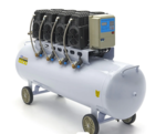 200 litri - Compresor de Aer cu 4 cilindri - PROFESIONAL SILENTIOS - 220V - 3000W - 10 bar - 400 l/min - 98 Kg - 9097-HBM-GB