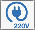 30 litri - Compresor de Aer 220V - 750kW - 10 bar - 120 l/min - 21 Kg - SILENTIOS - 130409-HBM