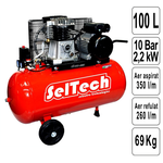 100 litri - Compresor de Aer 220V - 10 bar - 260 l/min - 67 Kg - AB 100/348 - FIC-1129540576-SA