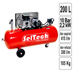 200 litri - Compresor de Aer 220V - 10 bar - 415 l/min - 105 Kg - AB 200/415 - FI-1121490665-SA