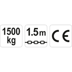 Scripete cu lant  1500kg - YT-58964
