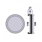 Tampon din cauciuc pentru elevator 122x110mm - ST1564