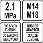 Tester Compresie Benzina 0 - 21 bar - YT-73011