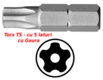-Trusa TORX T-Star - TS-Plus - Tip Surubelnita - cu Gaura - lung 300 mm - 8 buc - 2325-BGS