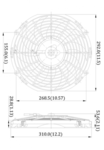 Ventilator AXIAL 12V - 1321 m3/h - ASPIRARE/SUFLARE - 31145076-JAGUAR