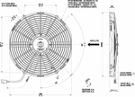 Ventilator AXIAL 12V - 1760 m3/h - SUFLARE - 31145051