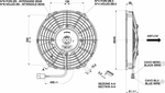 Ventilator AXIAL 12V -  920 m3/h - ASPIRARE - 31145030
