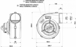 Ventilator-Centrifugal 24V -  350 m3/h - 1 Viteza - 31145527