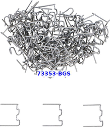 -Set Cleme Ondulate reparatie Plastic zonelor Plate - 0,8 mm - 100 buc - (pt. 74347-BGS) - 73353-BGS
