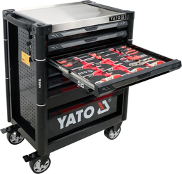 Dulap de scule profesional cu 7 sertare echipat cu 157 piese Yato YT-55308