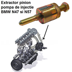 Extractor pinion pompa de injectie motoare BMW N47, N47S si N57  - WAR423