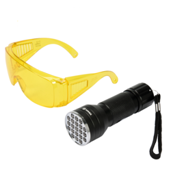 Kit Lanterna Led UV + Ochelari - 82756-VR