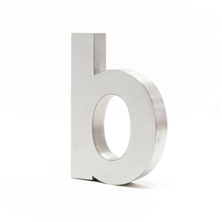 Litera 3D din otel Steinless Steel 20 cm - Litera B - 60878